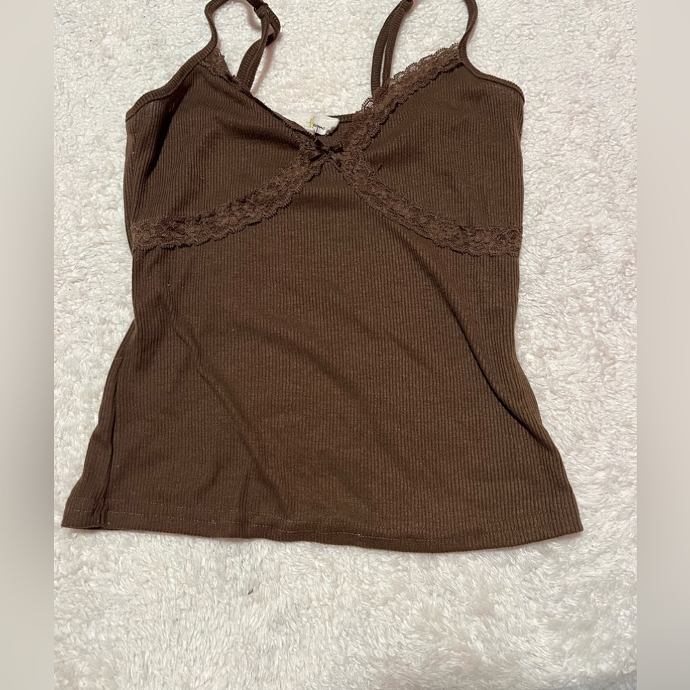 Brown Crop Top